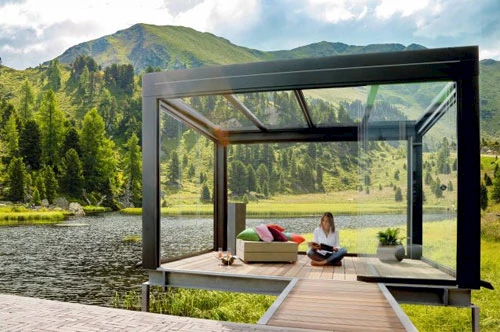 Terrassenüberdachung am See