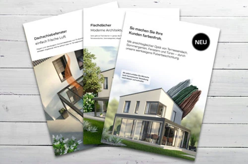 Drei TS Aluminium Prospekte