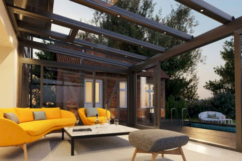 Wintergarten mit Hebe-Schiebetür