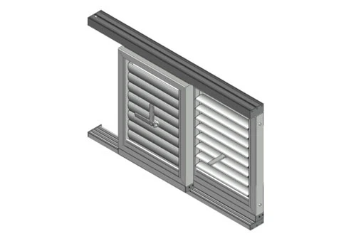 Abbildung von Schiebeläden offen