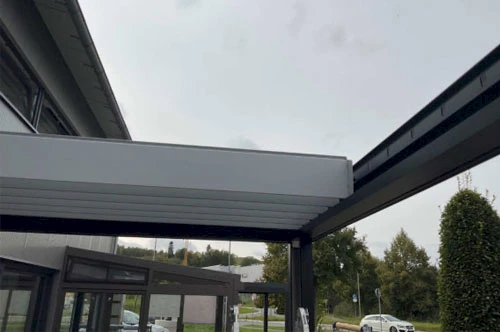 Lamellen werden eingebaut