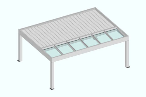 Abbildung einer Überdachung