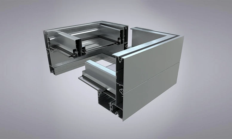 Profil von einem Flachdach