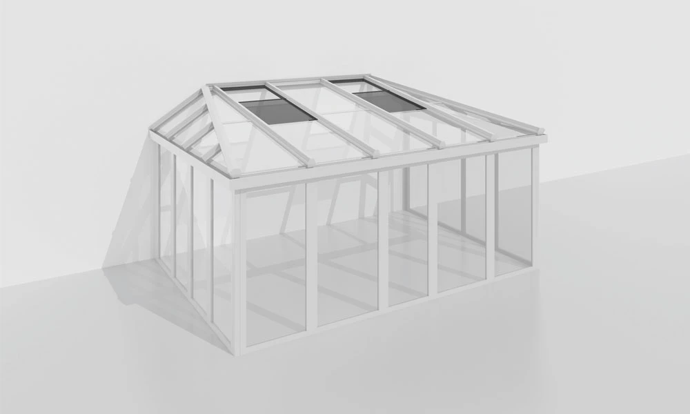 3D-Darstellung von den Dachschiebefenstern