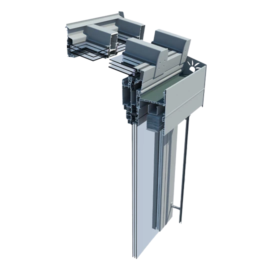 Profil vin Serie Veranda Exklusiv Raffstorerinne