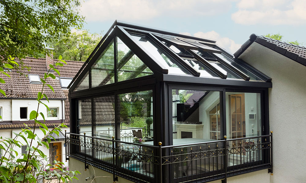 Wintergarten mit Dachfenstern