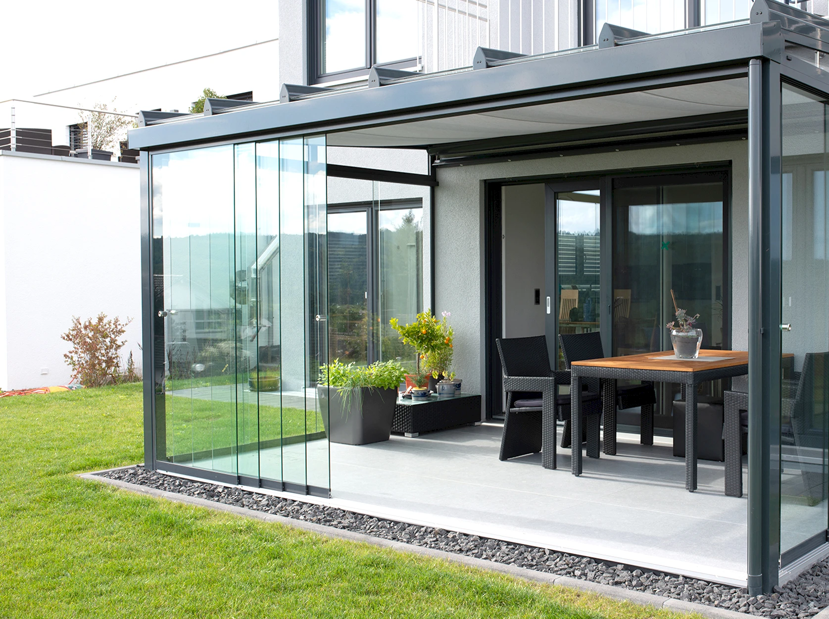 Lamellendach in Produktion