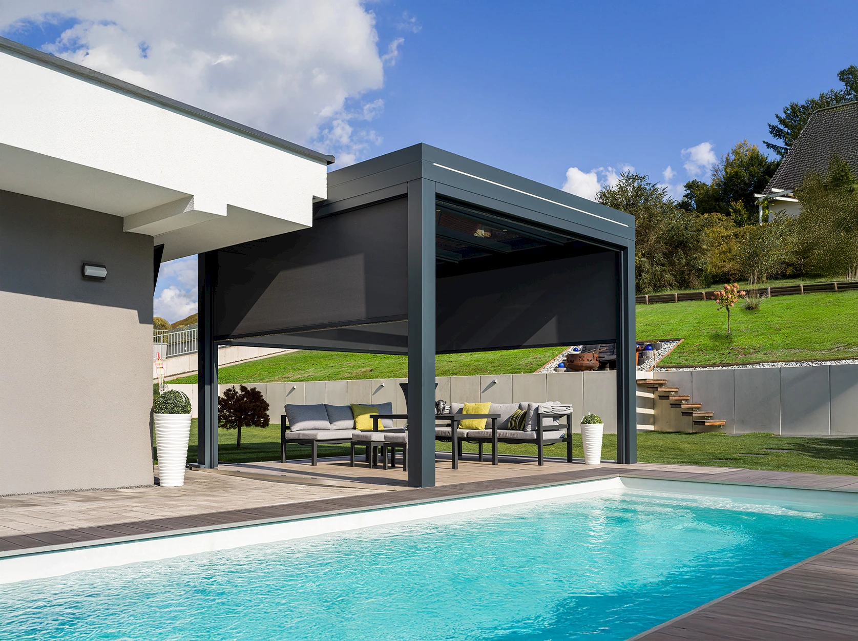 Lamellendach in Produktion