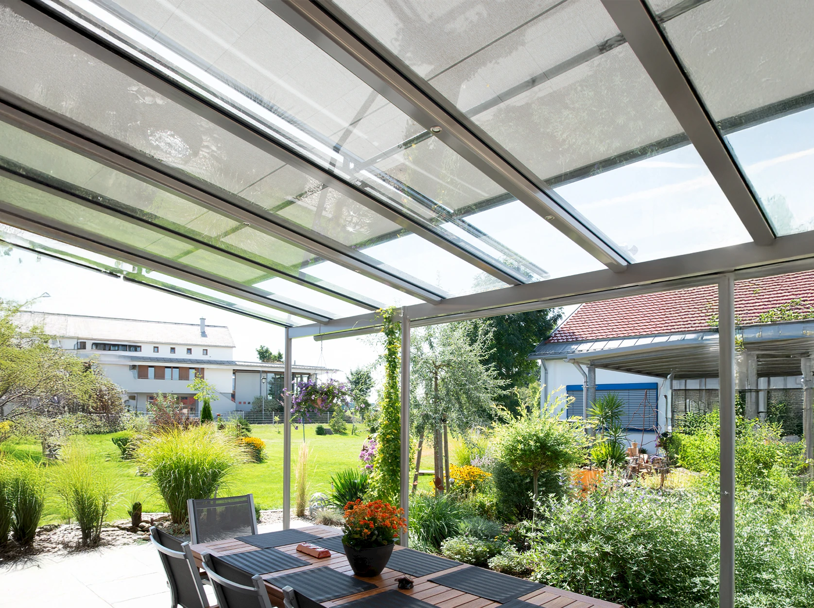 Lamellendach in Produktion