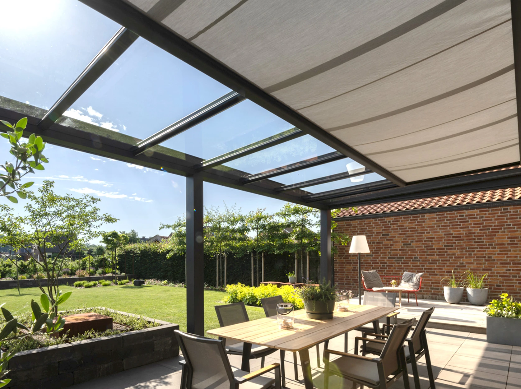 Lamellendach in Produktion